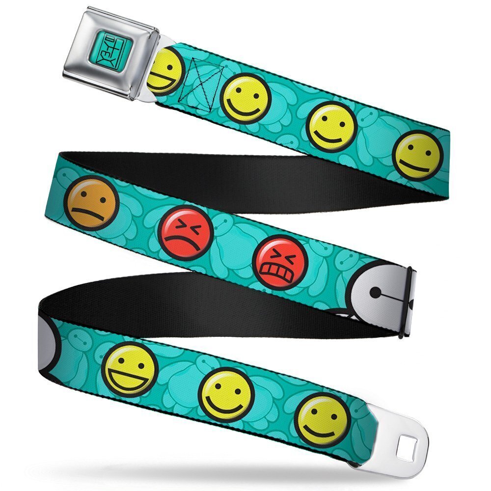 1018 Seatbelt Belt Baymax/Mood Expressions/Baymax Scattered Turquoise